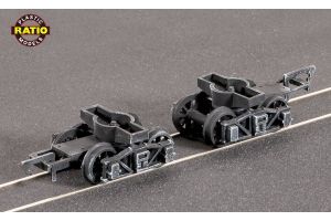 125 Ratio Diamond Bogie Frames with spoked wheels