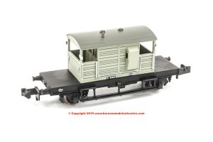 377-852A Graham Farish SR 25T Pill Box Brake Van number S56338 with Right Hand Duckets in BR Grey Early livery