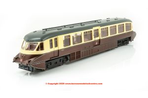 7D-011-003 Dapol Streamlined Railcar number 16 in GWR Chocolate  Cream livery with Twin Cities crest
