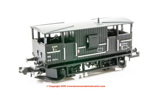 E87541 EFE Rail BR 20T Shark Ballast Plough Brake Van ZUV number DB993736 - BR Departmental Black