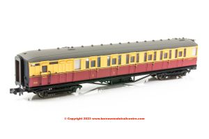 2P-011-254 Dapol Gresley Brake Composite Coach number E10001E in BR Carmine and Cream livery.