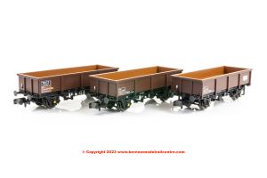 N-MTV-301 Revolution Trains MTV Aggregate Wagon Triple Pack - BR Brown Stone Pool B390012 B390016 B390031