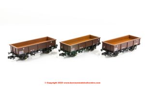 N-MTV-302 Revolution Trains MTV Aggregate Wagon Triple Pack - BR Brown Sand Pool B390077 B390109 B390111