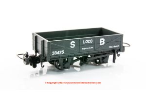 393-150 Bachmann RNAD Rebuilt Open Wagon Statfold Barn Railway number 33475 - Grey - Era 9.