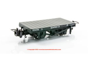 393-176 Bachmann RNAD Flat Wagon Statfold Barn Railway number 53479 - Grey Serpent B - Era 9.