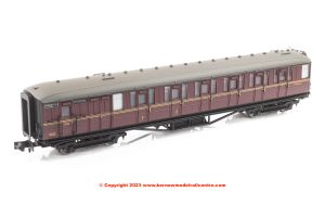 2P-011-274 Dapol Gresley Brake Composite Coach number E10014E in BR Maroon livery