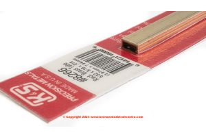 8266 KS Metals Rectangular Brass Tube 532in x 516in x 12in length was 266
