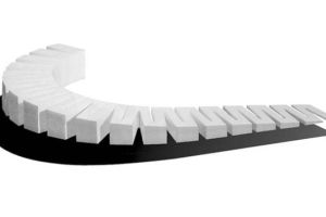 ST1415 Woodland Scenics 3 Incline Starter - rises 34 inch over 2 feet