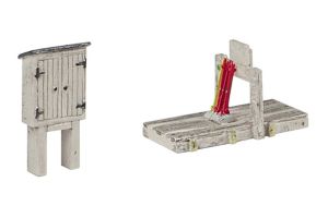 42-575 Graham Farish Scenecraft 4 Lever Open Ground Frame