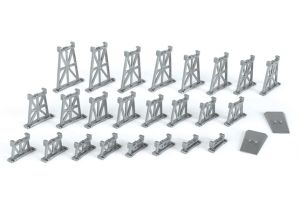 42523 Bachmann 26 Pc Graduated Trestle Set.