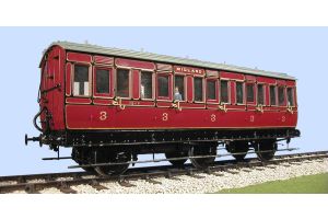 4C010 Slaters MR 6 Wheel Clayton Arc Roof Coach All Third Kit