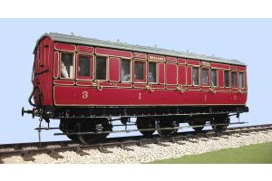 4C013 Slaters MR 6 Wheel Clayton Arc Roof Coach FirstThird Composite Kit
