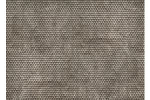 56691 Noch Plain Grey Tile 3D Cardboard Sheet 25x12.5cm