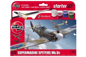 A55001 Airfix Small Beginners Set Supermarine Spitfire MkVc