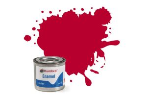 AA6608 Humbrol Number 220 14 ml tinlet enamel ferrari red gloss