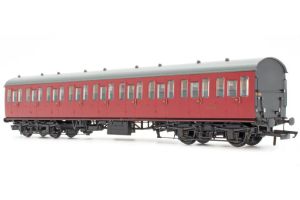 ACC2374 Accurascale BR Mk1 57ft Non-Gangway Coach - T - BR Carmine Red M46305