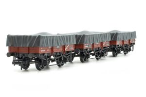 ACC3083 Accurascale UCV Clay Wagon Triple Pack - Flat Hood - BR Bauxite