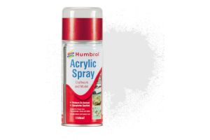 AD6034 # Humbrol No. 34 150 ml acrylic paint matt white aerosol