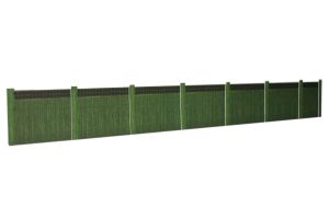 ATD016 ATD Models Wooden Fencing Green with Trellis Top Card Kit