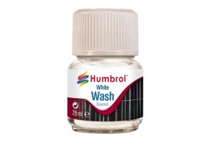 AV0202 Humbrol 28ml Enamel Wash - White