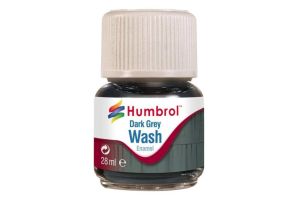 AV0204 Humbrol 28ml Enamel Wash - Dark Grey