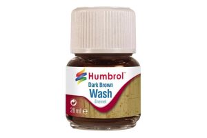 AV0205 Humbrol 28ml Enamel Wash - Dark Brown