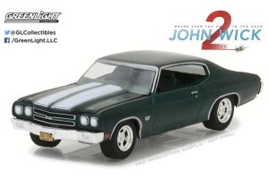 GL44780-F Greenlight Collectibles John Wick 1 2017 Movie 1970 Chevrolet Chevelle SS 396