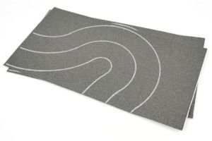GM376 Gaugemaster Asphalt Road Universal Curves 68mm wide