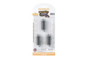 44832 Bachmann Nickel Silver Quarter Section 12.50in. Radius Curved Track 6Card.