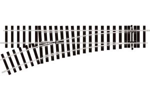ST-U751 BH Peco Setrack 2nd Radius Unifrog Turnout Left Hand Code 124 Bullhead rail
