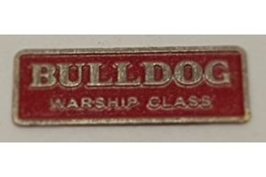 K2600-NPD D600 Class 41 Warship Diesel nameplate Bulldog Red - as used in our exclusive D600 Models