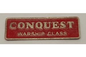 K2600-NPE D600 Class 41 Warship Diesel nameplate Conquest