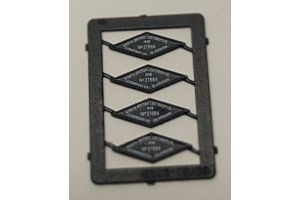 K2600-BP4 D600 Class 41 Warship Diesel Build plate