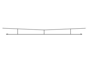LC150 Peco Overhead Catenary Wires 200mm x 5