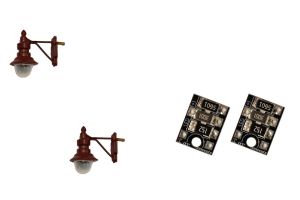 LML-SWMR DCC Concepts Swan-Neck Wall Lamps - Maroon 2 pack