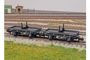NR1150W Peco 4 Wheel Bolster Wagon Twin Pack - GWR