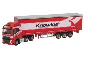 NVOL4003 Oxford Diecast Volvo FH4 Curtainside Lorry - Knowles