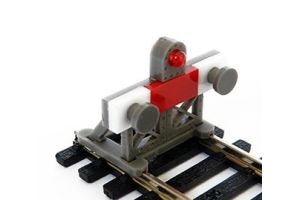 BF-OO-06 Proses 2 x OO Scale Laser-Cut Buffer Stop Kit WLight