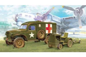 PKAY13403 Academy  WWII US Ambulance & Towing Tractor