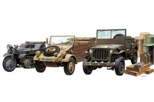 PKAY13416 Academy 1310 WWII Ground Vehicle Set