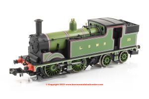 2S-016-012 Dapol M7 0-4-4T Steam Locomotive number 35 in LSWR Lined Green livery