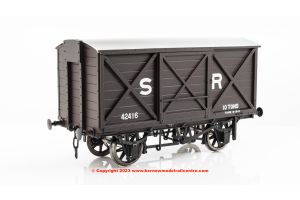 K7010F Kernow Models LSWR Diag 1410 Covered Van number 42416 in SR Brown pre 1936 livery - Era 3