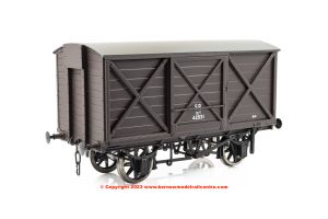 K7010G Kernow Models LSWR Diag 1410 Covered Van number 42531 in SR Brown Post 1936 livery - Era 3