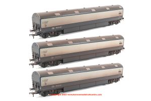 9625 Heljan Newton Chambers Car Transporter Pack - BR Blue and Grey - E96288 E96289 E96293 - weathered