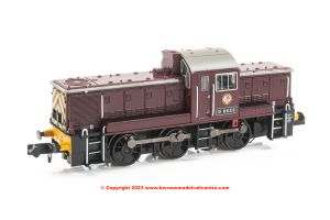 372-955SF Graham Farish Class 14 Diesel Locomotive number D9523 BR in Maroon with Wasp Stripes - Era 9