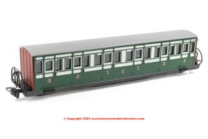 GR-621B Peco FR Long Bowsider Bogie Coach - Early Preservation green 20