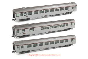 HN4440 Arnold SNCF 3 Coach Pack TEE Cisalpin Milan  Paris