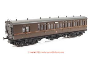 4P-020-402 Dapol GWR Toplight Mainline  City Brake 3rd Coach number 3756 - GWR All Brown - Set 5