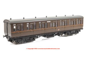 4P-020-421 Dapol GWR Toplight Mainline  City Composite Coach number 7909 - GWR All Brown - Set 5