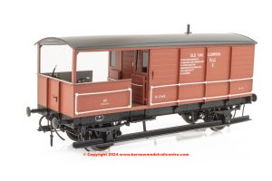 7F-300-008 Dapol GWR Diagram AA21 Toad Brake Van - W17445 - BR Bauxite - Old Oak Common